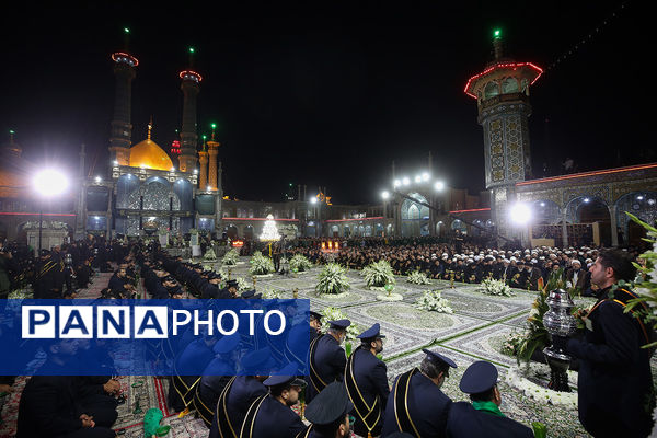 آیین شمعدان‌گردانی و خطبه خوانی شام رحلت حضرت معصومه(س)