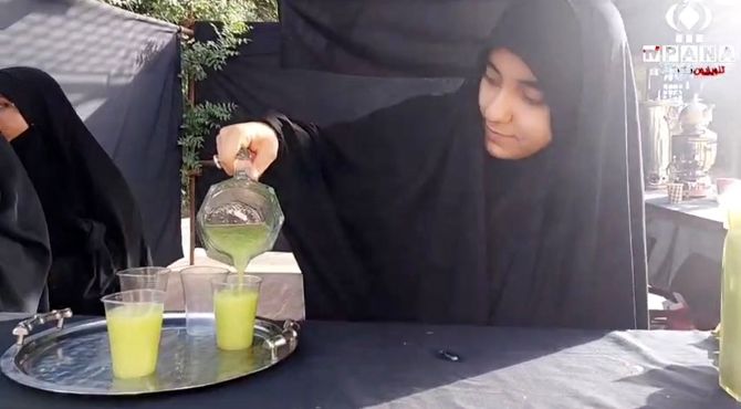 شور و حال هیات دخترانه «ریحانه الحرم» در قم