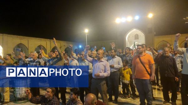 تجمع مردم نیشابور برای محکومیت حملات آمریکا و رژیم صهیونسیتی به تاسیسات هسته ای ایران 