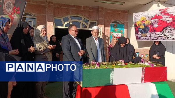 طنین سلام دانش‌آموزان بندرترکمن به شهدای خوشنام