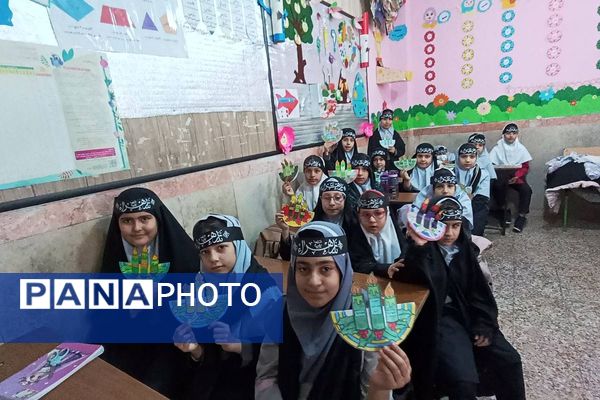 پیوند دل‌های دانش‌آموزان شهرقدس در سوگ حضرت زهرا(س)