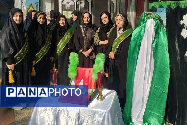 پیوند دل‌های دانش‌آموزان شهرقدس در سوگ حضرت زهرا(س)