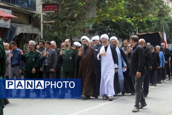 پیاده‌روی جاماندگان اربعین در گلوگاه 