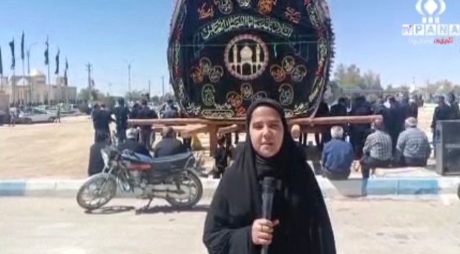 مراسم نخل برداری و سینه‌زنی در روستای بخ برگزار شد