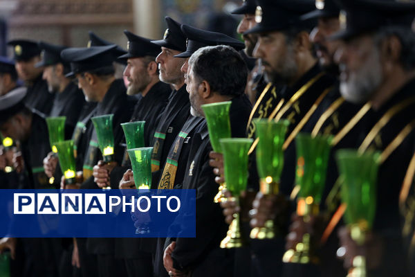 آیین شمعدان‌گردانی و خطبه خوانی شام رحلت حضرت معصومه(س)