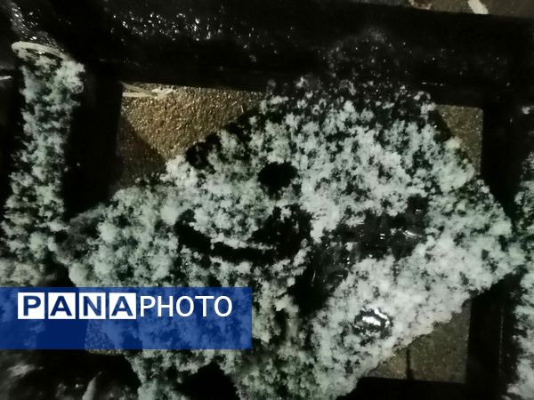 بارش برف پاییزی در شهرزیبای بار نیشابور 