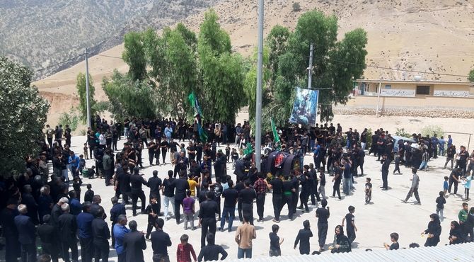 عزاداری قوم بختیاری در شهر لردگان