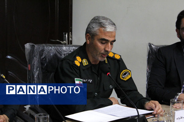 آیین تکریم و معارفه فرمانده انتظامی شهرستان گرمه