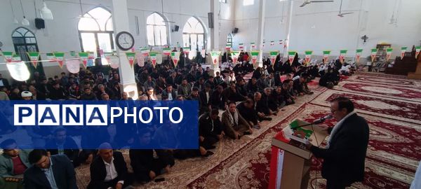 برگزاری باشکوه مراسم حماسه ۹ دی در مصلای مسجد کوهنانی