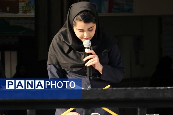  مراسم شهادت حضرت فاطمه زهرا(س) در مدارس بهارستان‌دو