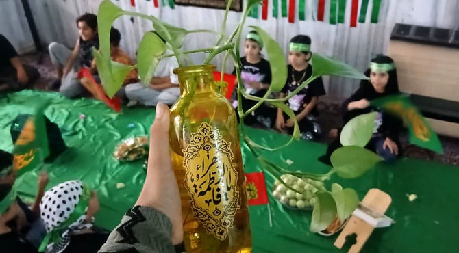 کودکان آباده ای در عزاداری حضرت رقیه(س)