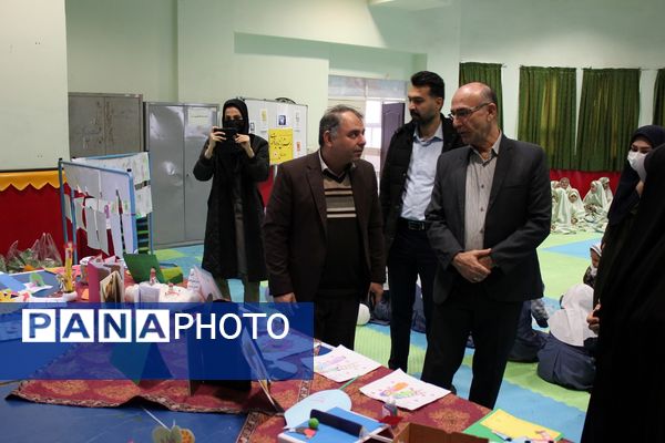 بازدید معاون پرورشی آموزش‌وپرورش ورامین از مدارس در هفته فرهنگی‌هنری «ماها»