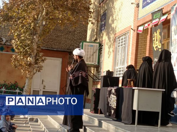 مراسم شهادت حضرت فاطمه (س) در دبستان علی دهقانیان ۲ تبادکان