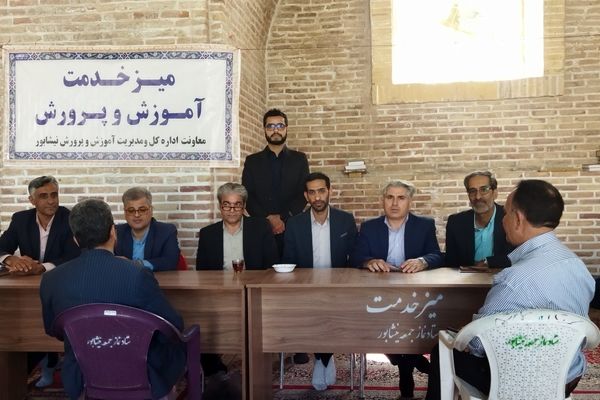 گذری بر میز خدمت اداره آموزش و پرورش نیشابور در نماز جمعه این هفته 