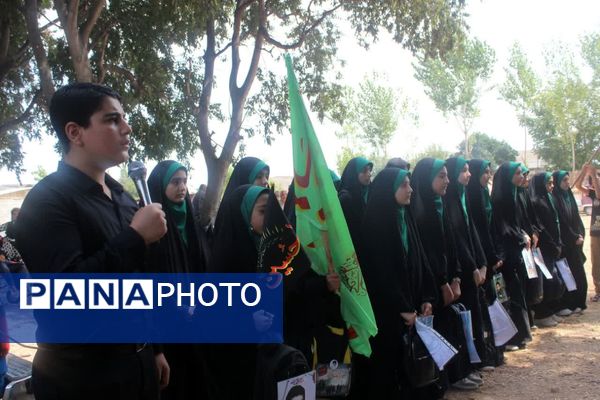 پیاده‌روی جاماندگان اربعین در گلوگاه 