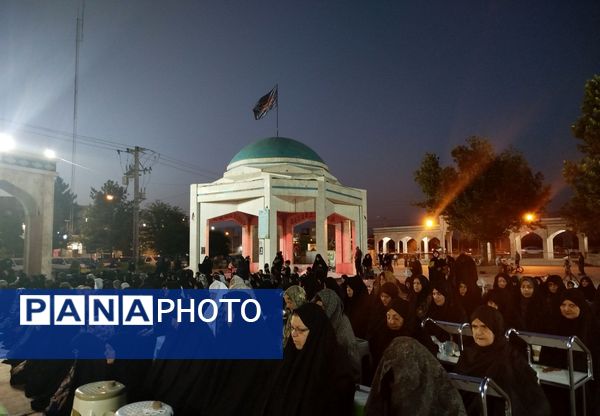مراسم دهه اول محرم در گلزار شهدای نیشابور