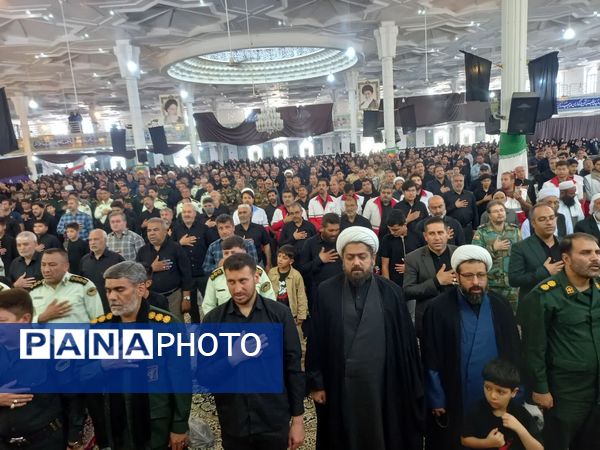 بزرگداشت شهدای اقتدار با حضور مردم شیعه و اهل سنت تربت‌جام