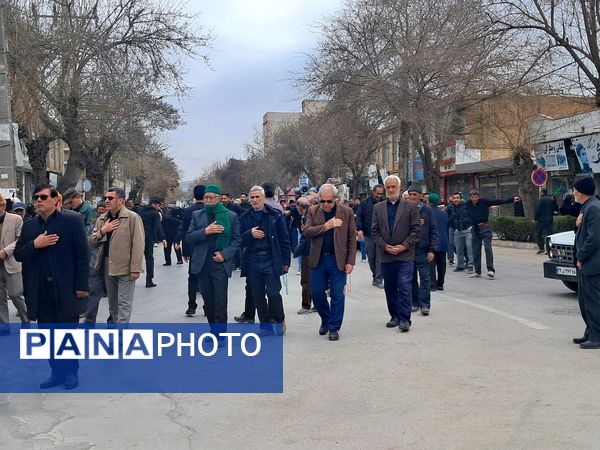 مراسم دسته روی و سینه زنی مردم آشخانه به مناسبت شهادت امام علی (ع)