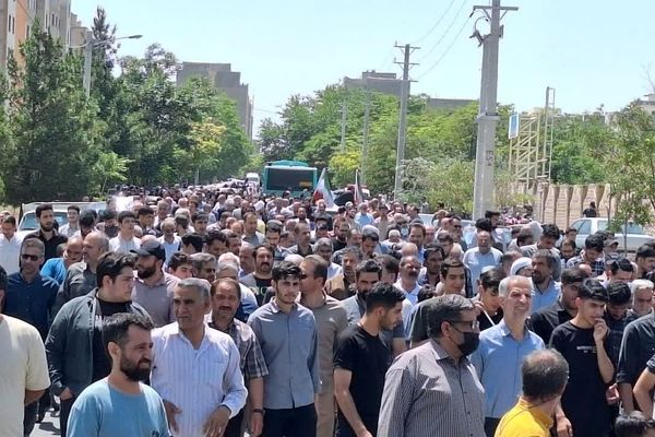  راهپیمایی مردم شهرستان اشتهارد علیه رژیم صهیونیستی 