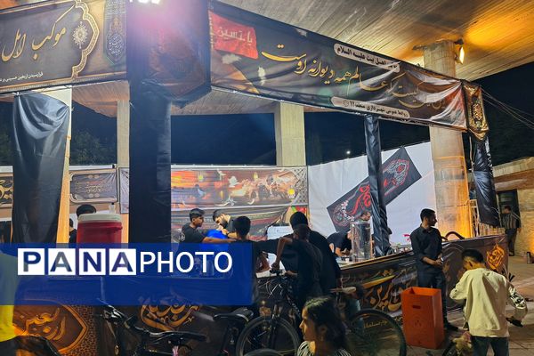 مراسم عزاداری امام حسن مجتبی (ع)و رحلت پیامبر(ص) با حضور نوجوانان شیرازی