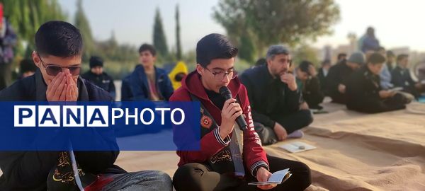 زیارت عاشورا و غبار روبی مزار شهدای گمنام نیشابور