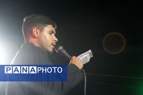 مراسم عزاداری شب سوم محرم در هیات مکتب‌‌الزهرا شهرستان حاجی‌‌آباد