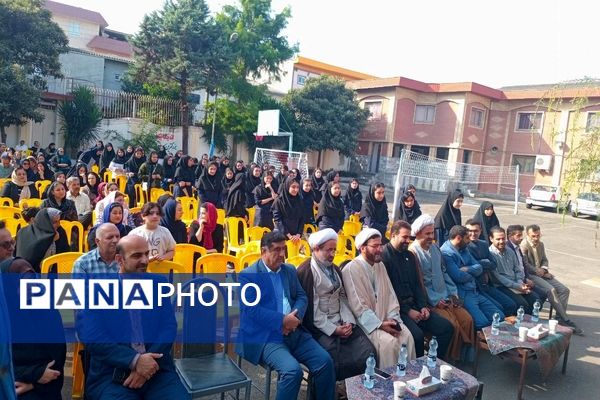 مانور بازگشایی مدارس در دبیرستان جمشیدنژاد شهرستان آمل 