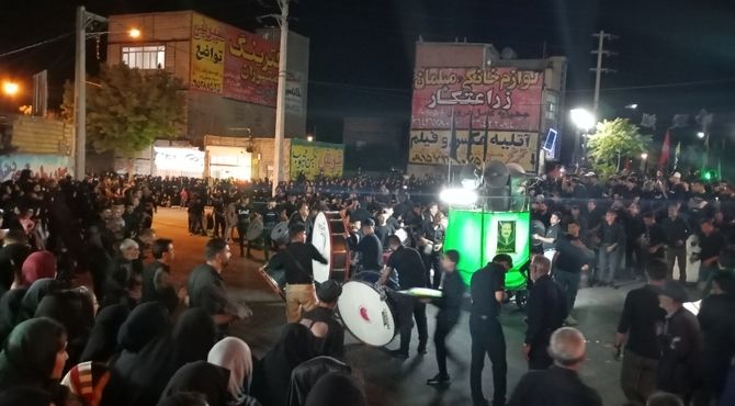 شب عاشورای حسینی در شهر تیتکانلو