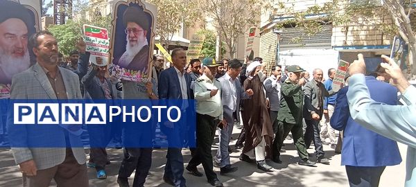 فریاد مردم باخرز در جمعه خشم علیه جنایات رژیم صهیونیستی