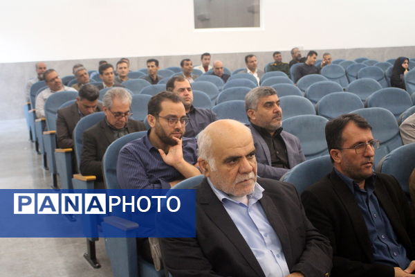 مراسم استقبال از شهید گمنام در اداره‌کل آموزش و پرورش استان بوشهر