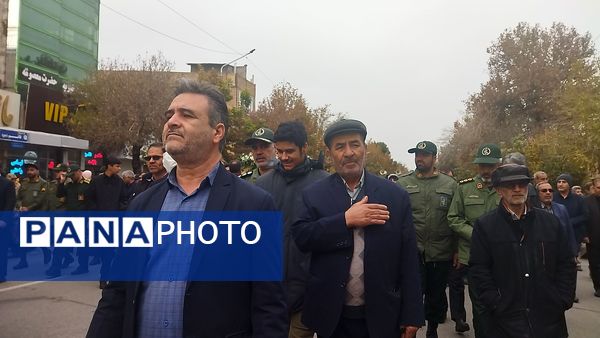 تشییع شهید گمنام در نیشابور 