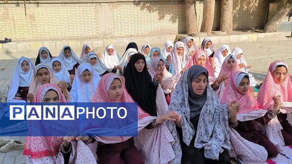 خواندن نماز باران در دبستان دخترانه شطیطه2