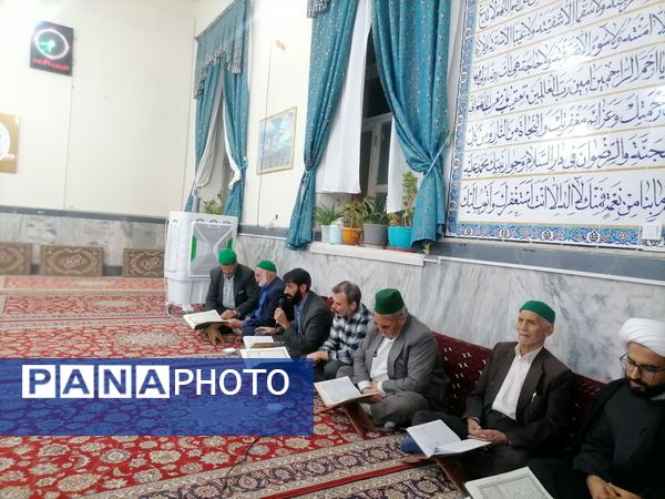 محفل انس با قرآن کریم در مسجد جامع شهر بار نیشابور 