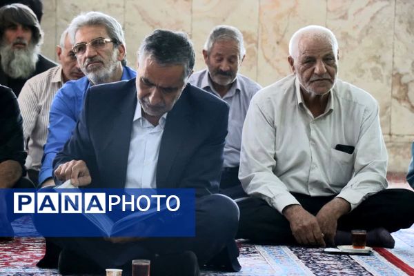 مراسم بزرگداشت هفتمین روز شهادت شهدای خدمت در مهریز