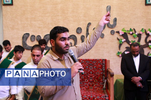 حضور خادمان رضوی در اعتکاف دانش‌آموزی فهرج