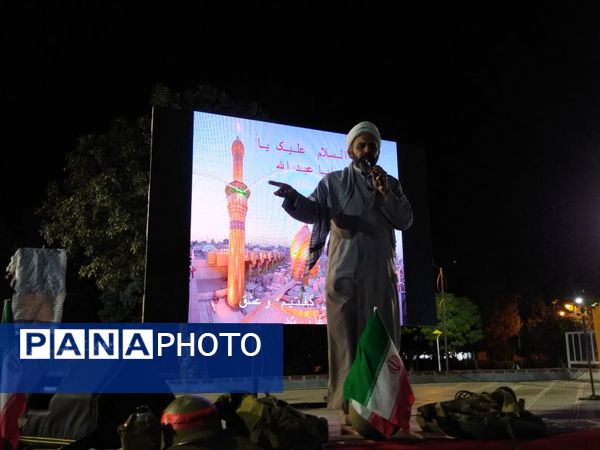 آیین بزرگداشت شهدای دفاع مقدس در مسیر«اتحاد مقدس»