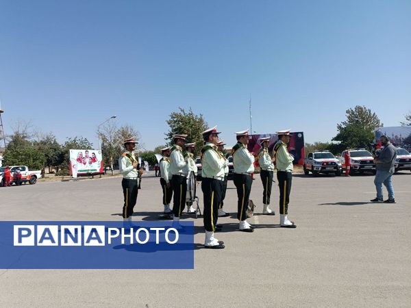 افتتاحیه طرح خدمت رسانی هلال احمر به زائران در ایام پایانی صفر 