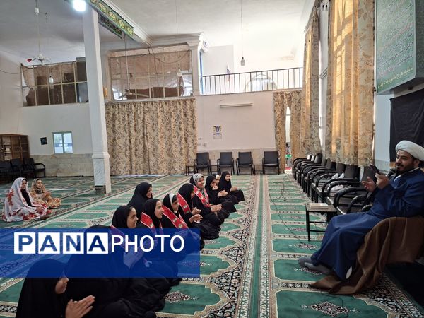 مراسم اعتکاف دانش آموزی آموزشگاه مریم سنگان شهرستان رشتخوار