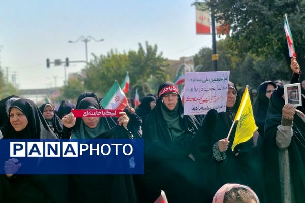 حضور پرشور مردم قرچک در راهپیمایی بشارت نصر