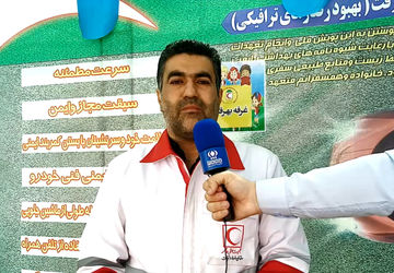 همراهی سرخ‌پوشان هلال احمر تربت جام با مسافران نوروزی در قالب «طرح فاخر»