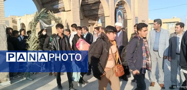 اعزام ۷۷ دانش‌آموز پسر فاریابی به مناطق عملیاتی جنوب کشور