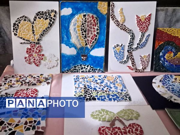 نمایشگاه هنری مدرسه انیس خوش قدم 