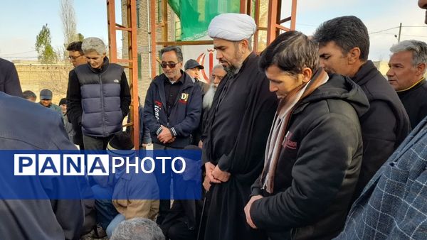 مراسم بزرگداشت سومین روز تدفین شهید گمنام در شهر قاضی