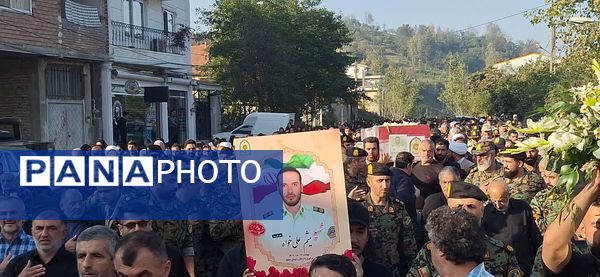 تشییع پیکر شهید امنیت در املش