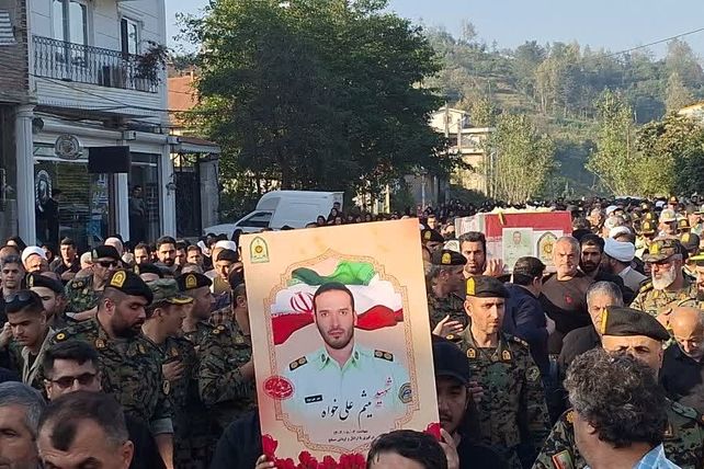 تشییع پیکر شهید امنیت در املش