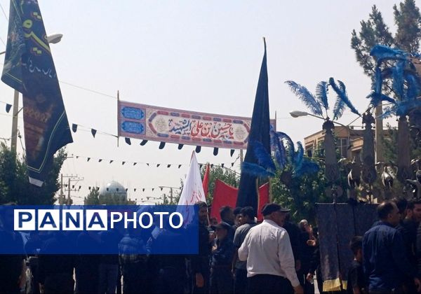 قافله عزاداری تاسوعای حسینی در شهر حبیب آباد