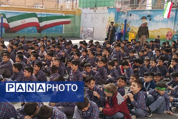  مراسم مصباح الهدی با محوریت امام سجاد (ع) در دبستان علامه طباطبایی پیشوا