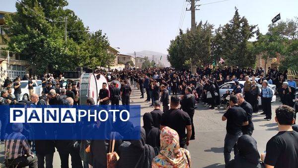 مردم روستای «هیو» در مراسم باشکوه عزاداری تاسوعا شرکت کردند