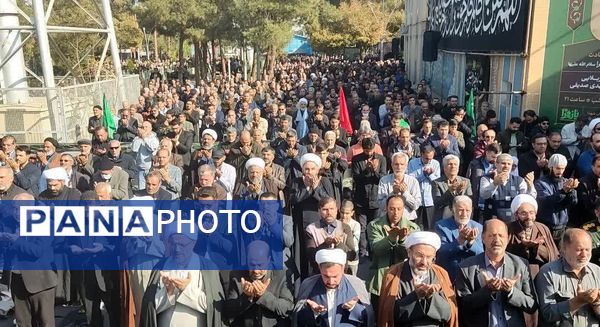 اقامه نماز باران در گلستان شهدا اصفهان به امامت  حضرت آیت‌ الله مهدوی