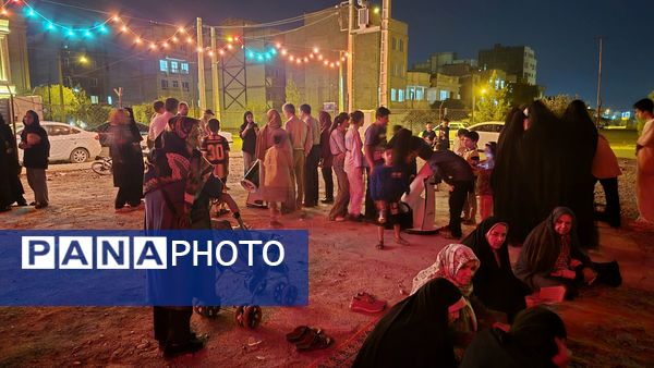 رصد ماه گرفتگی باتلسکوپ در هیئت الزهرا نیشابور 